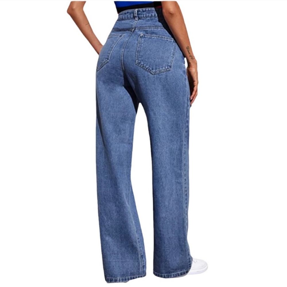 Soly Hux High Rise Wide Straight Leg Jeans